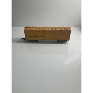 American Flyer #639 Yellow Reefer Box Train Car S Gauge Good